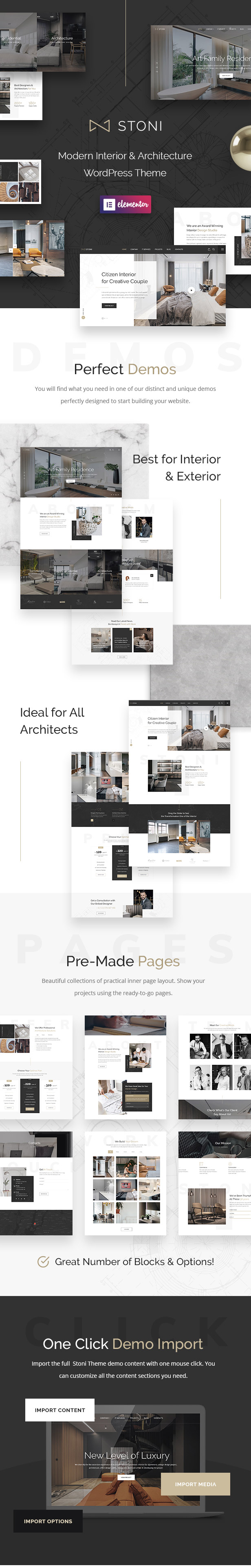 Stoni - Agencia de Arquitectura WordPress Theme - 1